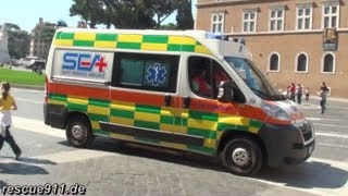 16x Ambulanza SEA Roma [upl. by Neelhsa]