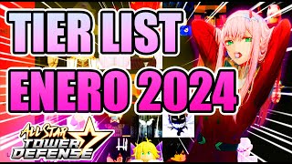 😲Las MEJORES UNIDADES en ALL STAR TOWER DEFENSE 🌟TIERLITS ACTUALIZADA ENERO 2024 roblox [upl. by Rairb805]