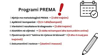 Metodologjia PREMA  Një mundësi e shkëlqyer për kompanitë me më shumë se 3 vjet në treg [upl. by Benson]