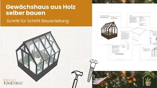 Gewächshaus aus Holz selber bauen [upl. by Dolph]