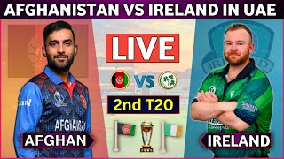 Live Afghanistan vs Ireland Live  2ndT20  AFG vs IRE Live  Afghanistan live Match cricketlive [upl. by Lorene]