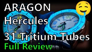 ⌚ ☢️ Hercules T100 31 Tritium Tubes Experience Review [upl. by Kallista]