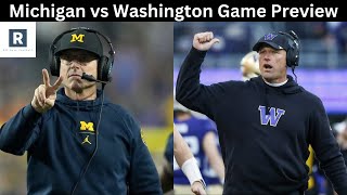 Michigan vs Washington Game Preview  College Football Playoff National Championship Game Prediction [upl. by Middleton]