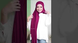 SHAWL Tutorial Simple  Cara Pakai Tudung Shawl Simple 2023 [upl. by Ardnosak946]