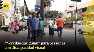 “Veredas que guían” para personas con discapacidad visual [upl. by Esiuole672]