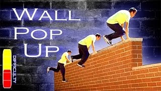 WALL POP UP  Fastest Way Up a Wall Parkour Tutorial [upl. by Adnamal664]