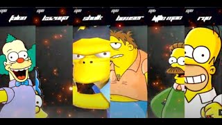 Simpsons Battle  Super Smash Bros Mods [upl. by Luhem]