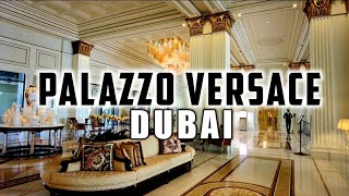 4K The Italian Luxury Palace Hotel in DUBAI PALAZZO VERSACE [upl. by Aivyls]