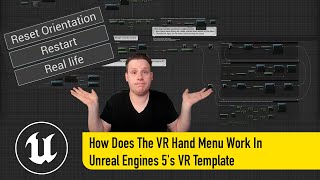 Understanding The VR Hand Menu In Unreal Engines 5s VR Template [upl. by Russo]