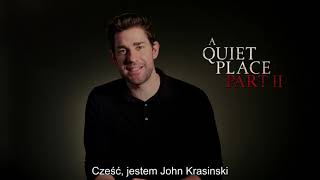 Ciche miejsce 2  John Krasinski zaprasza na film [upl. by Lenoel]