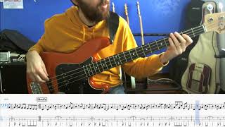 TRSCR 1 Una Giornata Uggiosa Lucio Battisti Bass Cover  Walkthrough with Notation amp Tab [upl. by Acinomed27]