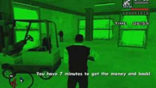 GTA San Andreas  ps2  95  Breaking the Bank at Caligulas [upl. by Eirelam943]