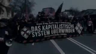 1 Mai 2016 Plauen  Antikapitalistischer Block Teil 2 [upl. by Ajna]