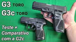 G3 e G3c TORO  Teste e Comparativo com G2c Valem a pena Novas 9mm Nacionais para Porte Velado [upl. by Burrill]