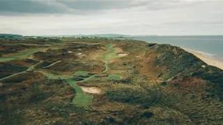 Flyover Tour of Royal PortrushSite of the 2019 Open Championship  TaylorMade Golf [upl. by Boswall]