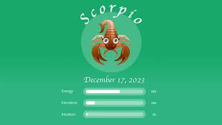 Scorpio horoscope for December 17 2023 [upl. by Xella]