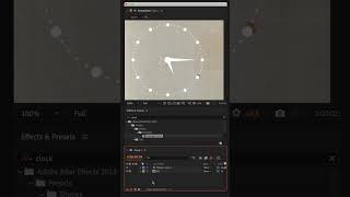 Analogue Clock in After Effects [upl. by Enajiram135]