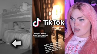 WAIT DONT WATCH SCARY TIKTOKS ALONE Watch them With ME Scream Stream LIVE [upl. by Anelram749]