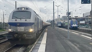 E4002  Citernes  Bully Grenay  Tessenderlo en gare SNCF de Lens [upl. by Vastah352]