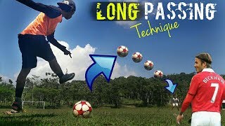 Cara Melakukan Umpan Jarak Jauh  Long Passing Technique [upl. by Drahser]