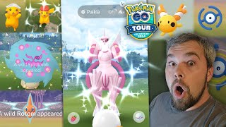 LA Sinnoh Tour City Experience Shiny Origin Palkia amp More Rare Shinies Caught Pokémon GO [upl. by Pessa]