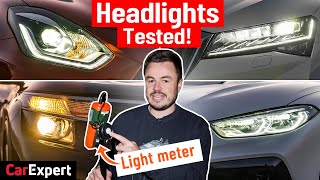 Laser v LED v halogen Headlights tested compared amp explained Should you upgrade to laser [upl. by Ludovick]