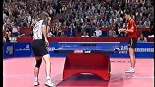 2003 WTTC Werner Schlager vs Wang Liqin 07 [upl. by Devina]