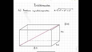 Geometri Rymddiagonalen Beräkna rymddiagonalens längd [upl. by Alyl]