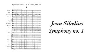 Jean Sibelius  Symphony no 1 with score [upl. by Vary]