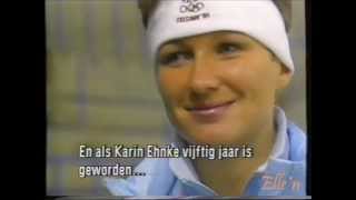 Winter Olympic Games Calgary 1988  interview Kania before 500 m [upl. by Ahtelra]