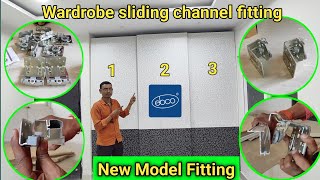 sliding wardrobe channel fitting  3 door sliding wardrobe channel fitting  ebco sliding channel [upl. by Anivek]