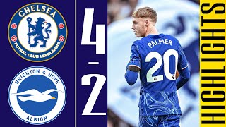 Chelsea vs Brighton 42  Highlights  Premier League 2425 [upl. by Hpeosj152]