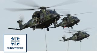 Hubschrauberpiloten leisten Zentimeterarbeit  Bundeswehr [upl. by Socram]