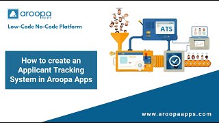 Create an Applicant Tracking SystemATS with Aroopa Apps LowCodeNoCode Tutorial [upl. by Nedac]