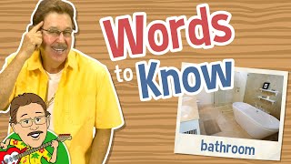 Words to Know  Bathroom Objects  Jack Hartmann [upl. by Aikemet]