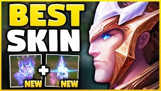 All God King Skins Spotlight  Divine God King Darius  Fallen God King Garen League of Legends [upl. by Refanej]