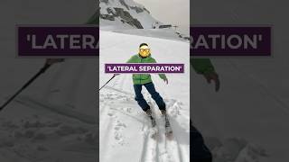 ‘Lateral separation’  the difference between intermediate and advanced skiing ski skiing skitips [upl. by Ynnaf]