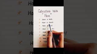 Grammar  Collocations with have  english grammar shorts ytshorts education learning [upl. by Anurag]