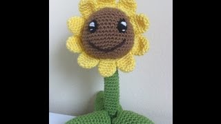 Tutorial Girasol Amigurumi Sunflower Paso A Paso en Español [upl. by Nosnhoj557]