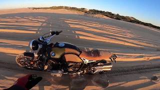 R Nine T Scrambler on the dunes [upl. by Eical]