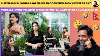 ALIZEH JAMALI X KAJAL NAINA INTERVIEW 😳 TALKS ABOUT JEWLLERY DESIGNS MEANING  Reaction Video [upl. by Anoyek]