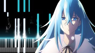 Fluorite Eyes Song  Vivys Final Song From Ep 13 Piano Synthesia [upl. by Asial836]