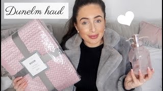 DUNELM INTERIOR HAUL LUXURY ROSE GOLD BLUSH PINK BED SET THROWS BATHROOM ACCESSORIES [upl. by Grindlay993]