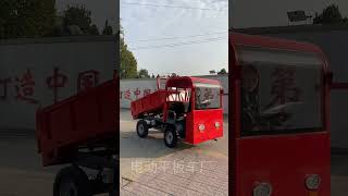 Steering wheel dump flatbed truckOne machine with multiple uses saves time effort and labor [upl. by Swen]