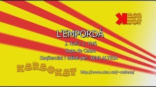 LEmpordà  SOPA DE CABRA  Karaoke en català  KARAOKAT [upl. by Gaivn]