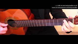 The Sweeney end theme  Harry South fingerstyle guitar solo  link to TAB in description [upl. by Aneloc]