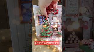 Create Your Own Miniatute Dollhouse Christmas Tree 🎄✨ christmas dollhouseminiature [upl. by Esinyl]