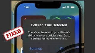 How to Fix Cellular Issue Detected error on iPhone in iOS 16156 [upl. by Ellersick]