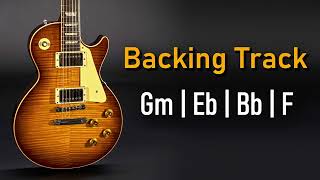 Rock Pop BACKING TRACK G Minor  Gm Eb Bb F  70 BPM  Guitar Backing Track [upl. by Nywra]