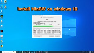 How to download MinGW w64 installation on Windows 10 [upl. by Sedicla533]